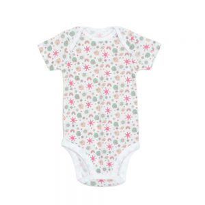 Body tam giác tay ngắn in hoa và chim Carrot