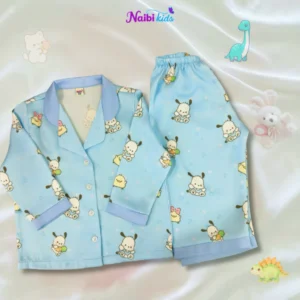 quần áo xanh đồ ngủ cho bé